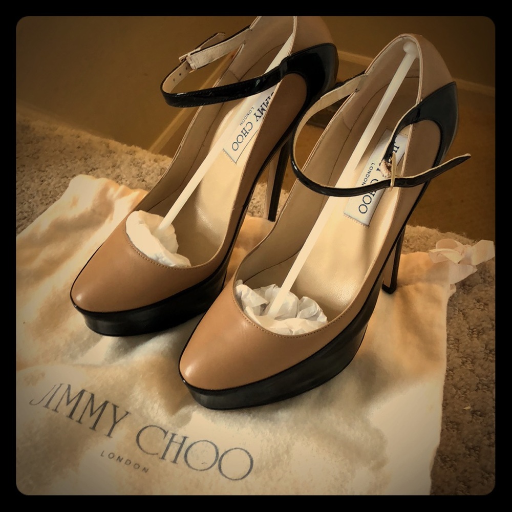 Jimmy Choo Siskin ankle strap heel